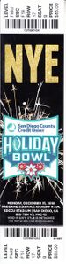 2018 Holiday Bowl college football game full ticket (Northwestern 31 Utah 20)