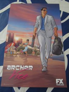 Archer Vice 2014 San Diego Comic-Con 11x17 inch mini promo poster