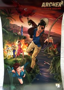 Archer Danger Island 2018 San Diego Comic-Con 11x17 inch Fox promo poster