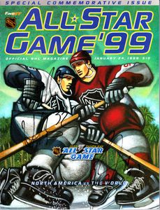 Arturs Irbe Al MacInnis Ron Tugnutt autographed 1999 NHL All-Star Game program