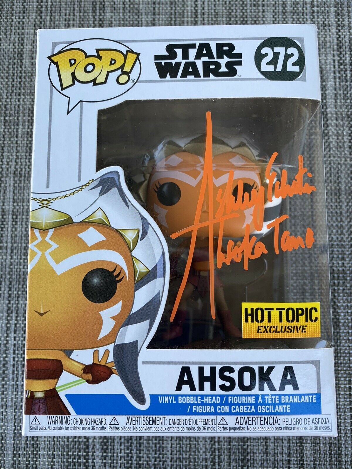 Ashley Eckstein autographed Ahsoka Tano Star Wars Clone Wars Hot Topic