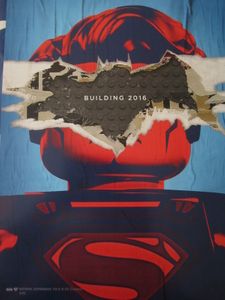 Batman vs. Superman movie LEGO 2015 San Diego Comic-Con promo poster