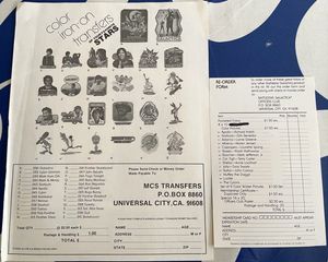 Battlestar Galactica original 1979 Officers Fan Club set of 2 mail order forms