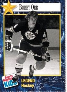 Bobby Orr Boston Bruins 1991 Sports Illustrated for Kids Legends hockey card