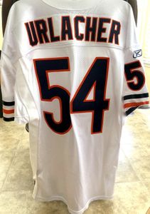 Brian Urlacher Chicago Bears authentic Reebok game model double stitched white jersey NEW