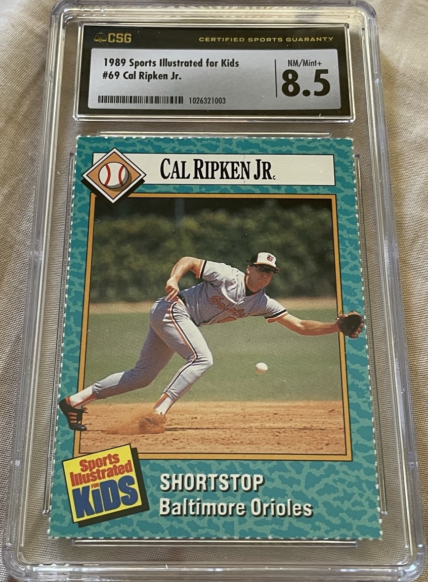 Cal Ripken Baltimore Orioles 1989 Sports Illustrated for Kids card CSG
