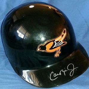 Cal Ripken autographed Baltimore Orioles full size game model ABC batting helmet (JSA)