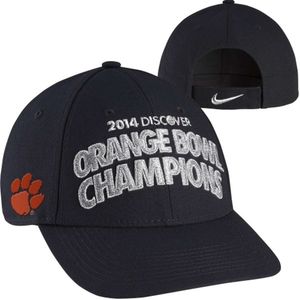 Clemson Tigers 2014 Orange Bowl Champions Nike locker room cap or hat NEW
