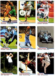 Danica Patrick Rookie Card Courtney Kupets 2009 Sports Illustrated for Kids 9 card sheet (damaged)