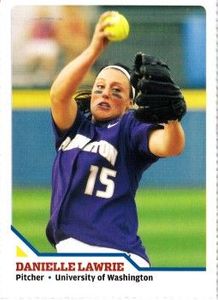 Danielle Lawrie Washington Huskies 2009 Sports Illustrated for Kids softball Rookie Card