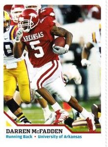 Darren McFadden Arkansas Razorbacks 2007 Sports Illustrated for Kids Rookie Card
