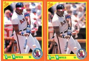 Dave Winfield Angels 1990 Score Rookie/Traded VARIATION and regular 2 card set RARE