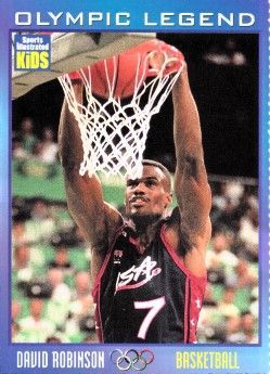 David Robinson San Antonio Spurs 2000 Sports Illustrated for Kids Olympic Legends card