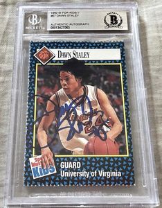 Dawn Staley autographed Virginia Cavaliers 1992 Sports Illustrated for Kids Rookie Card (BAS slabbed)