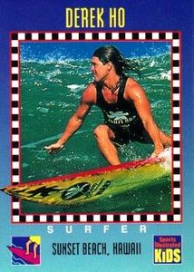 Derek Ho 1994 Sports Illustrated for Kids surfing Rookie Card