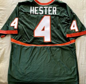 Devin Hester 2004 2005 Miami Hurricanes authentic Nike stitched green jersey LIKE NEW