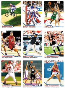Donny Robinson Ray Allen Svetlana Kuznetsova Henrik Lundqvist 2008 Sports Illustrated for Kids 9 card sheet