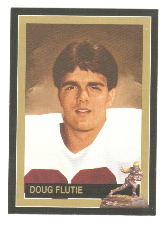 Doug Flutie Boston College Eagles 1984 Heisman Trophy winner card