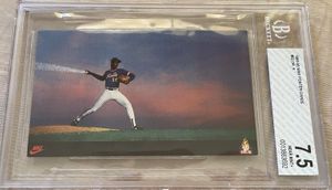 Dwight Gooden New York Mets 1985 Nike poster promo Rookie Card BGS graded 7.5 NrMt+