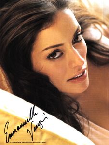 Emmanuelle Vaugier autographed 2006 Maxim magazine full page portrait photo