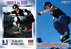 Fabiola da Silva 1997 Sports Illustrated for Kids vert skating Rookie Card and 2001 card