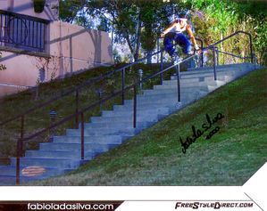 Fabiola da Silva autographed vert skating 8x10 photo (Steiner Sports)