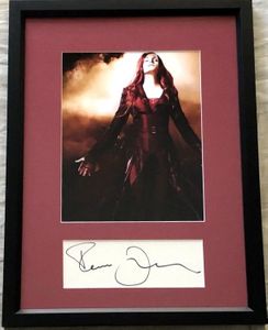 Famke Janssen autograph custom framed with X-Men The Last Stand 8x10 movie photo