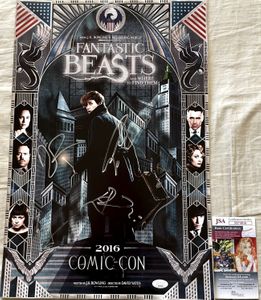 Fantastic Beasts cast autographed 2016 Comic-Con exclusive movie poster Colin Farrell Eddie Redmayne (JSA)