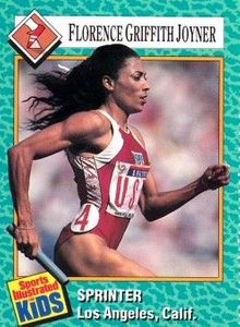 Florence Griffith Joyner 1989 Sports Illustrated for Kids Rookie Card