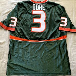 Frank Gore Miami Hurricanes 2004 authentic Nike stitched green #3 jersey LIKE NEW