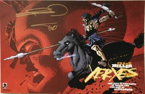 Frank Miller and Alex Sinclair autographed Xerxes 2018 Comic-Con exclusive 11x17 poster