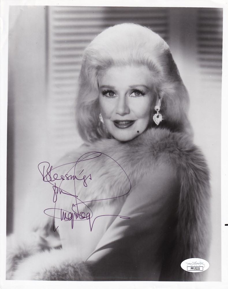 Ginger Rogers autographed 8x10 black and white portrait photo (JSA