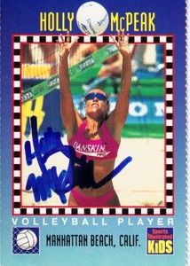 Holly McPeak autographed 1994 Sports Illustrated for Kids beach volleyball Rookie Card