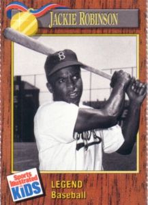 Jackie Robinson Brooklyn Dodgers 1990 Sports Illustrated for Kids Legends card