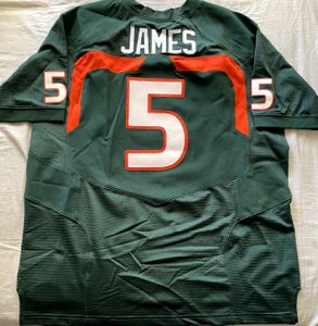 Javarris James Miami Hurricanes 2007 to 2009 authentic Nike green game model jersey LIKE NEW