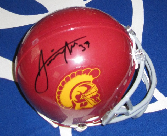 Javorius (Buck) Allen autographed USC Trojans mini helmet