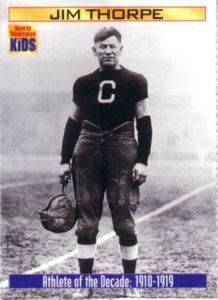 Jim Thorpe 2000 Sports Illustrated for Kids card (Athlete of the Decade)