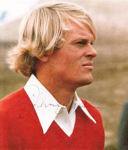Johnny Miller autographed 8x10 vintage golf magazine photo
