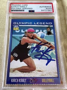 Karch Kiraly autographed 2000 Sports Illustrated for Kids Olympic Legends card PSA/DNA slabbed