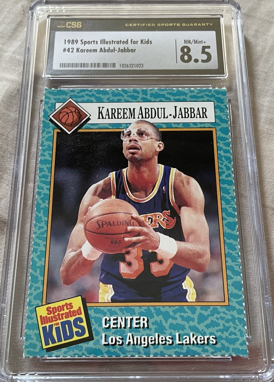 Kareem AbdulJabbar Los Angeles Lakers 1989 Sports Illustrated for Kids