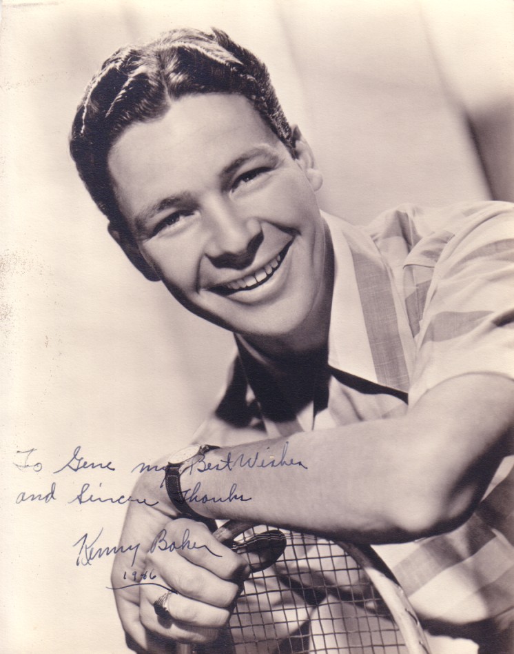 Kenny Baker autographed 7x9 portrait photo (dated 1946 inscribed to