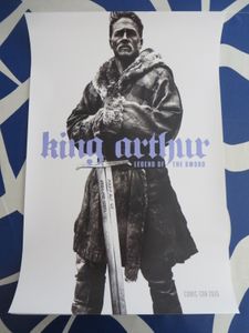 King Arthur 2016 Comic-Con exclusive 13x20 inch movie poster Charlie Hunnam