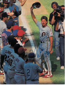 Mike Schmidt autographed 1989 All-Star Game full page magazine photo