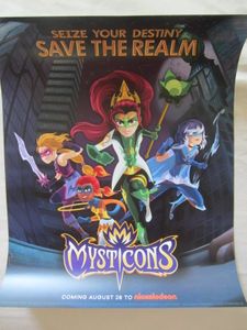 Mysticons 2017 San Diego Comic-Con Nickelodeon mini 11x14 promo poster