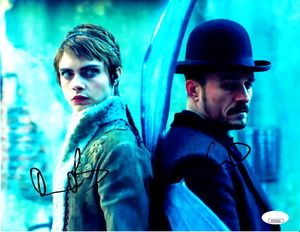 Orlando Bloom and Cara Delevingne autographed Carnival Row 8x11 photo (JSA)