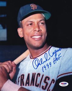 Orlando Cepeda autographed San Francisco Giants 8x10 photo inscribed 1999 HOF (PSA/DNA)
