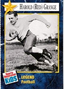 Red Grange 1991 Sports Illustrated for Kids Legends football card
