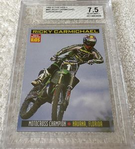 Ricky Carmichael 1999 Sports Illustrated for Kids motocross Rookie Card BGS graded 7.5 NrMt+
