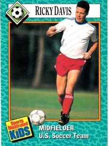 Ricky (Rick) Davis 1989 Sports Illustrated for Kids soccer Rookie Card