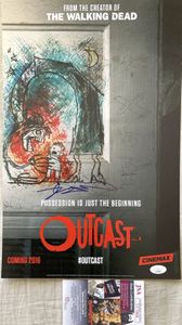 Robert Kirkman autographed Outcast 2015 San Diego Comic-Con mini poster JSA
